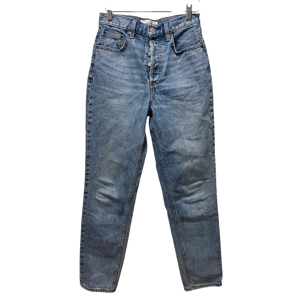 Denim Forum The 90s Boyfriend High Loose Jeans‎ Size 25 Button Fly Acid Wash